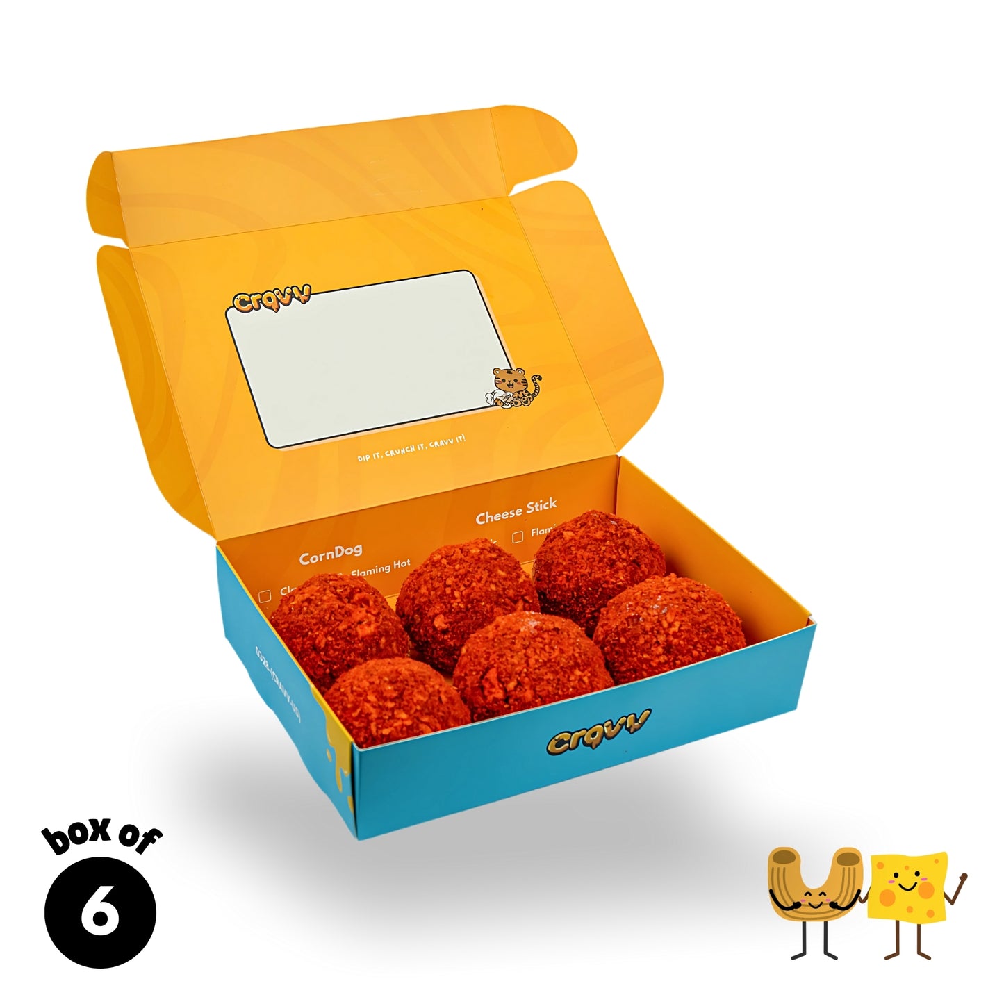 Flaming Hot Mac & Cheese Balls - Box of 6